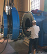 manutenzione valvola centrale idroelettrica