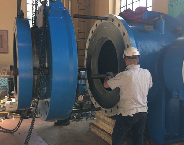 manutenzione valvole centrali idroelettriche