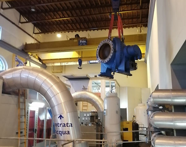 manutenzione valvole centrali idroelettriche