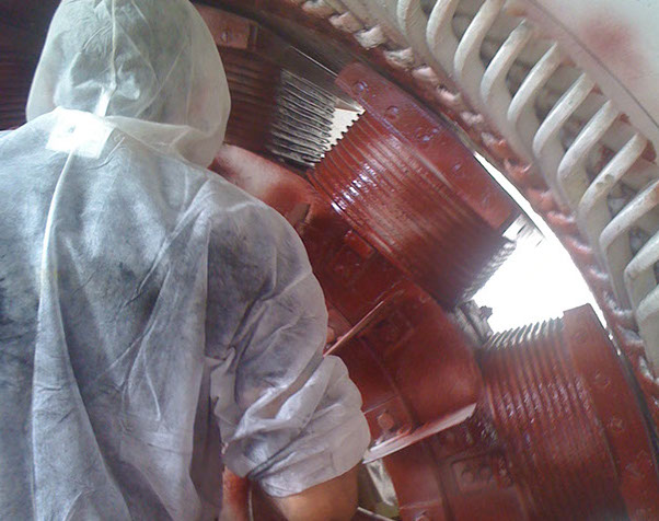 manutenzione alternatore centrale idroelettrica