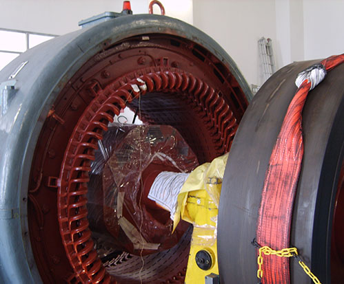 manutenzione alternatore centrale idroelettrica