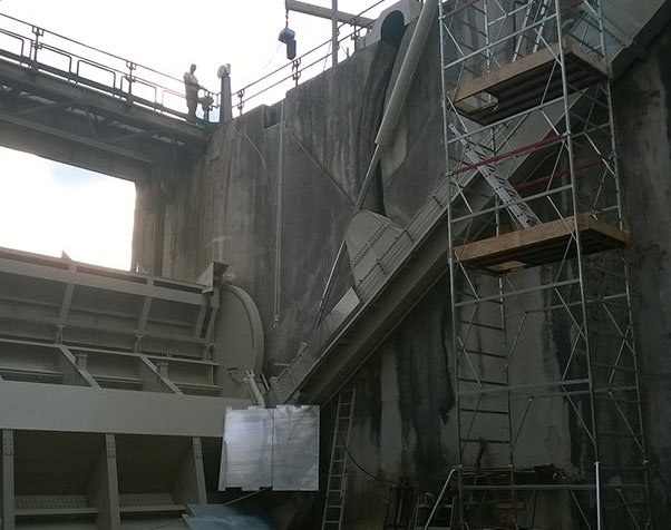 ammodernamento paratoie centrale idroelettrica