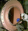 manutenzione valvola centrale idroelettrica