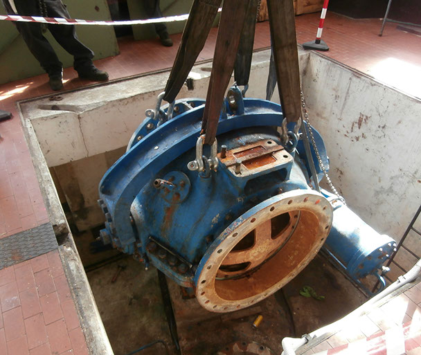 manutenzione valvole centrali idroelettriche