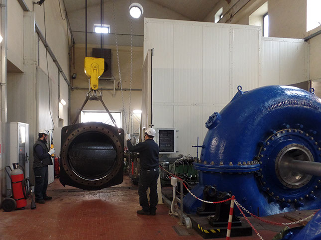 manutenzione valvole centrali idroelettriche