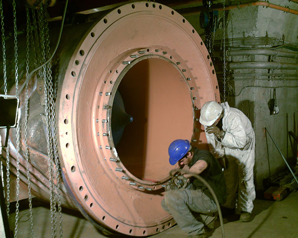 manutenzione valvole centrali idroelettriche