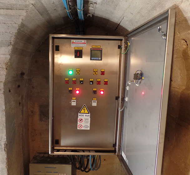 quadro elettrico di controllo